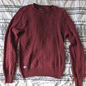 Vintage Izod Lacoste Burgundy  Sweater